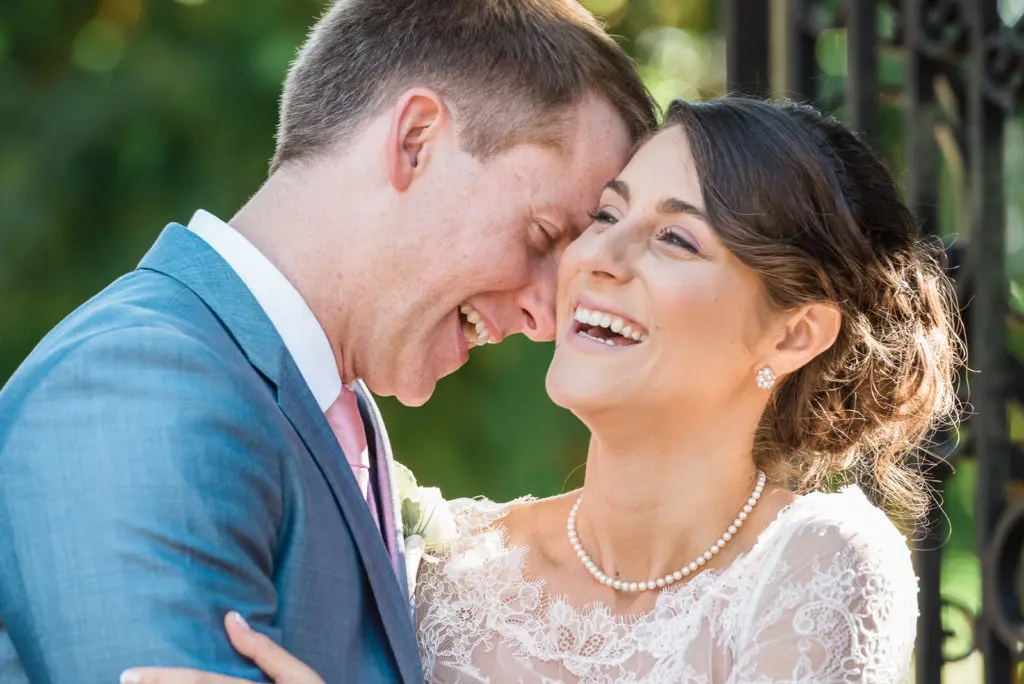 A man and woman smiling for the camera.