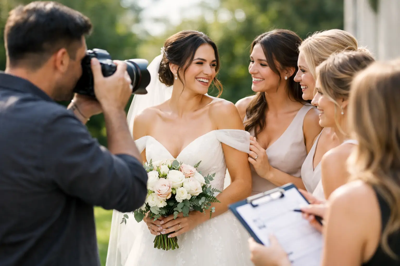 How to Plan Bridal Party Photos Without the Rush