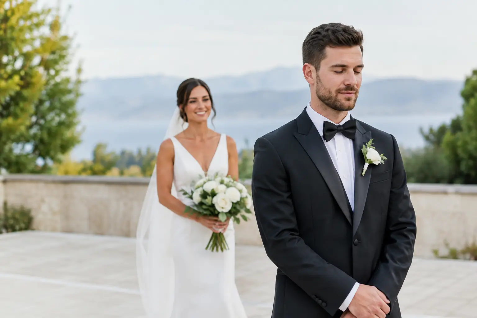 How to Plan First Look Photos Without Rushing