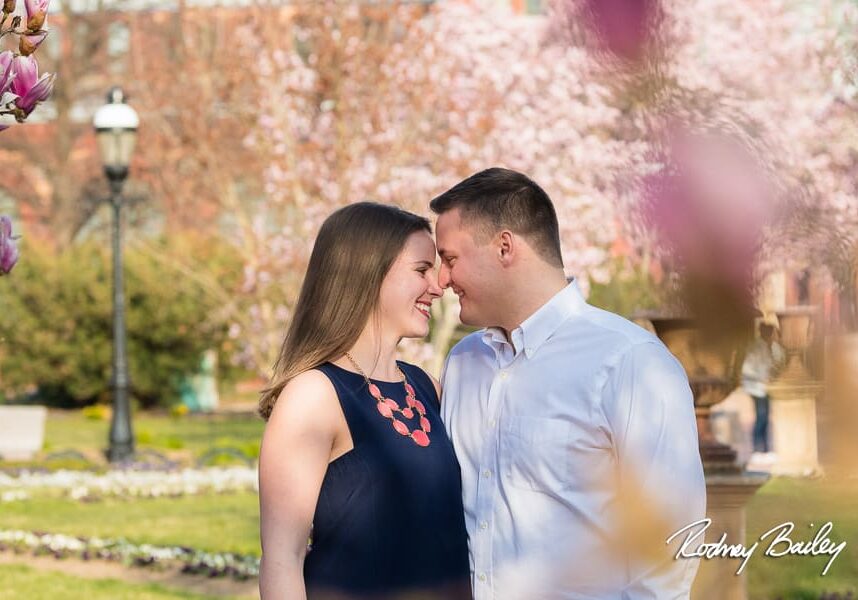 Washington-DC-Cherry-Blossom-Engagement-Photographers-Smithsonian-Castle-Rodney-Bailey-Photography-1